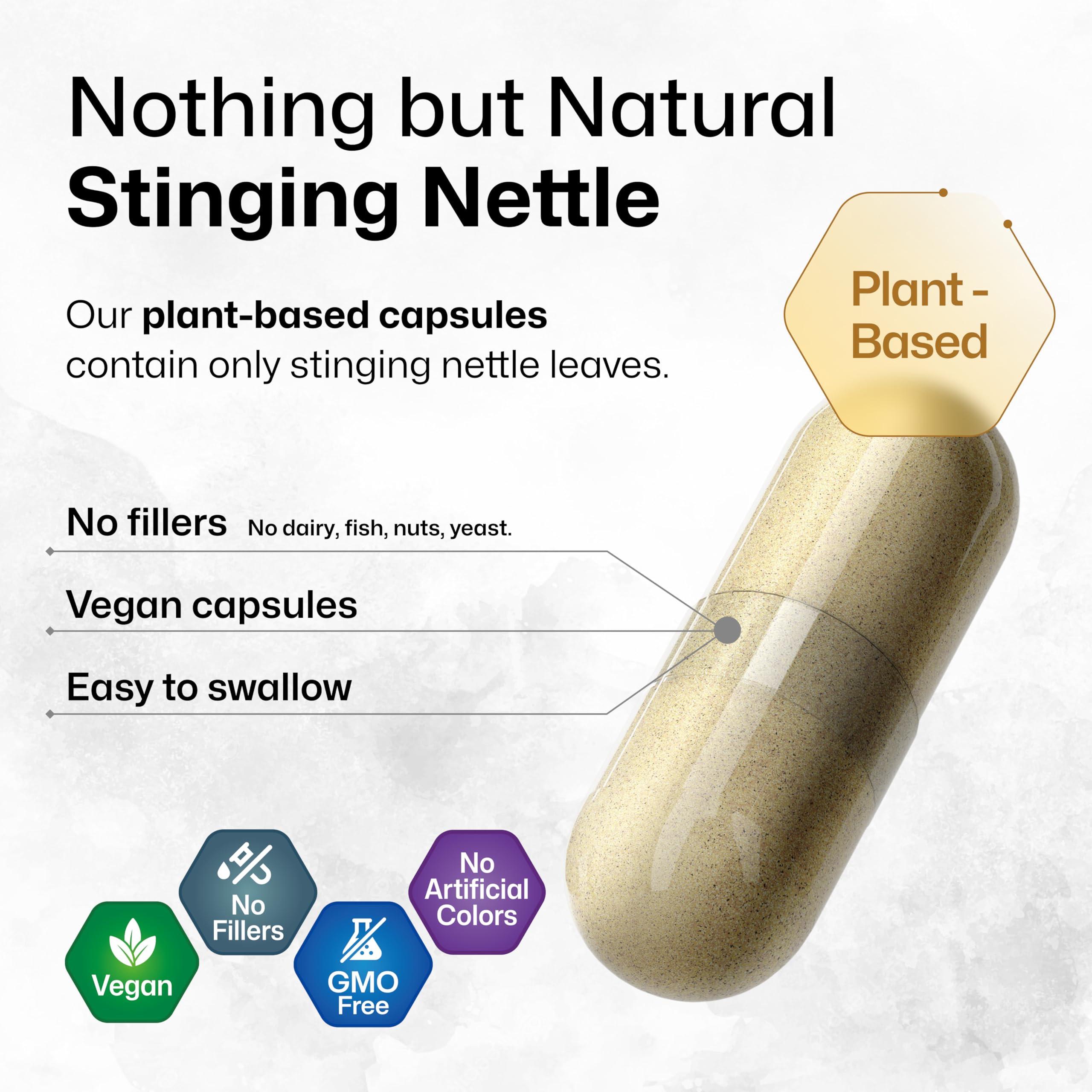 BIO KRAUTER Stinging Nettle Capsules with a measuring spoon