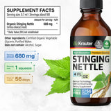 BIO KRAUTER Stinging Nettle Tincture 272g dropper close-up