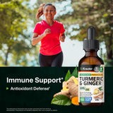 BIO KRAUTER Turmeric and Ginger Liquid Supplement bottle with label