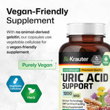 BIO KRAUTER Uric Acid Support Capsules on a table