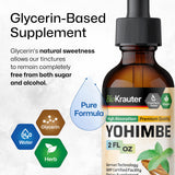 BIO KRAUTER Yohimbe Herbal Supplement opened bottle with capsules