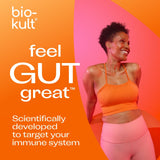 Bio-Kult support Probiotic Supplement with a glass of water