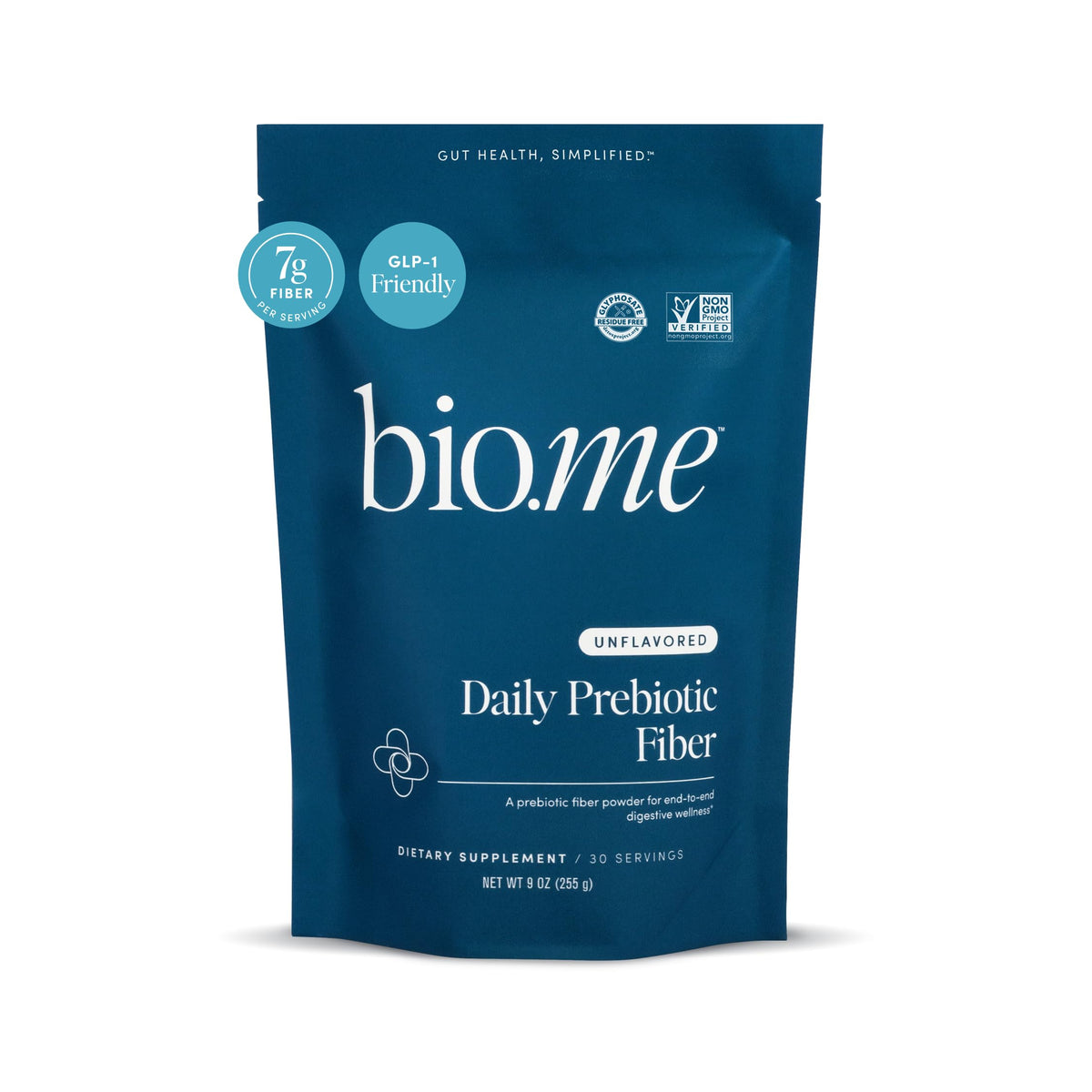 Bio.me Daily Prebiotic Fiber 240g front view packaging