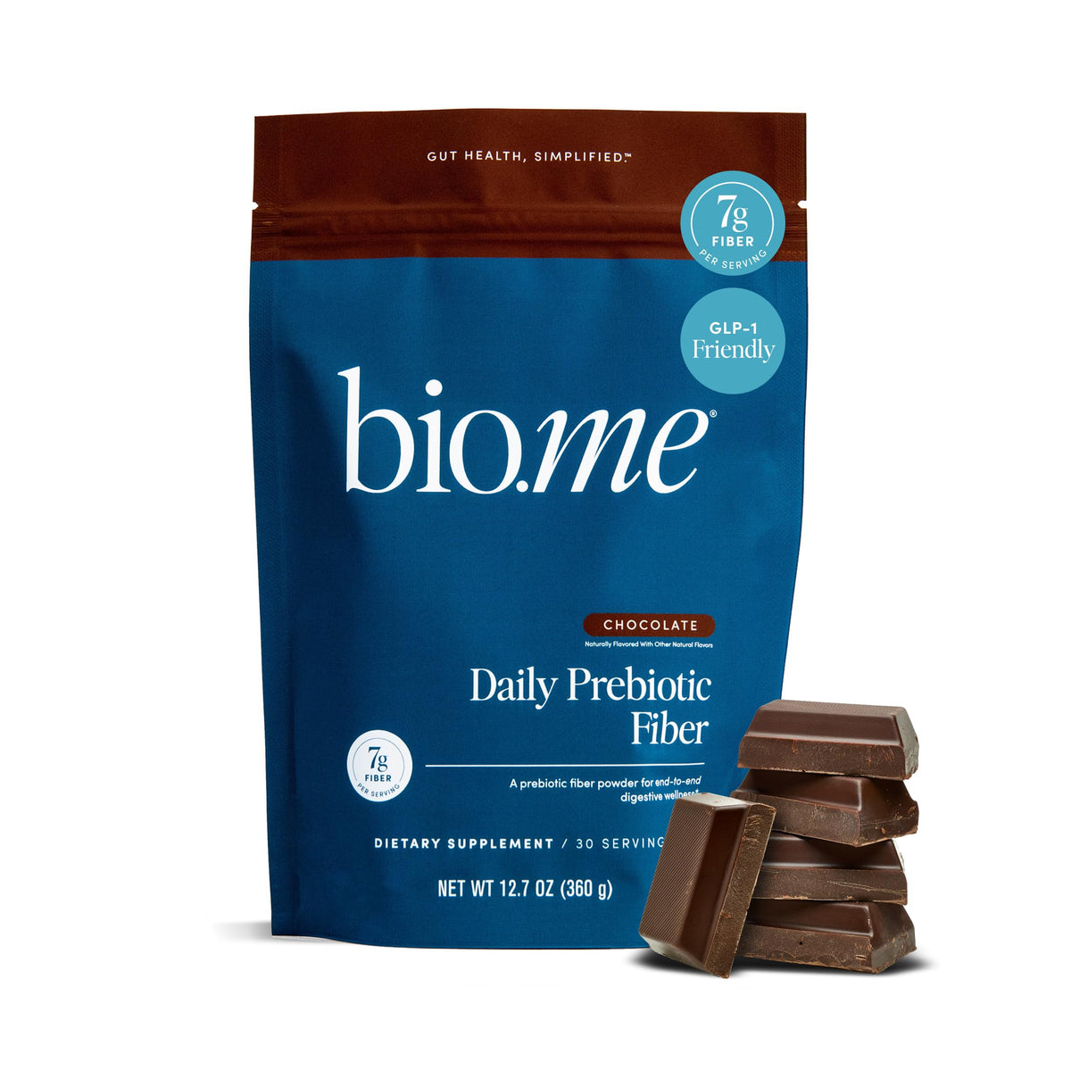 Bio.me Daily Prebiotic Fiber Powder 286g front view