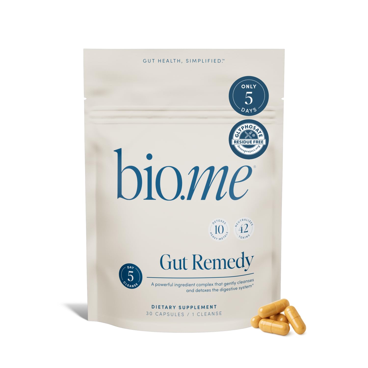 Bio.me Gut Remedy Capsules front view