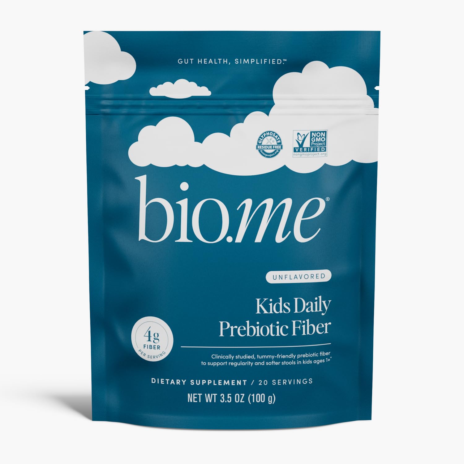 Bio.me Kids Fibre Powder 109g front view