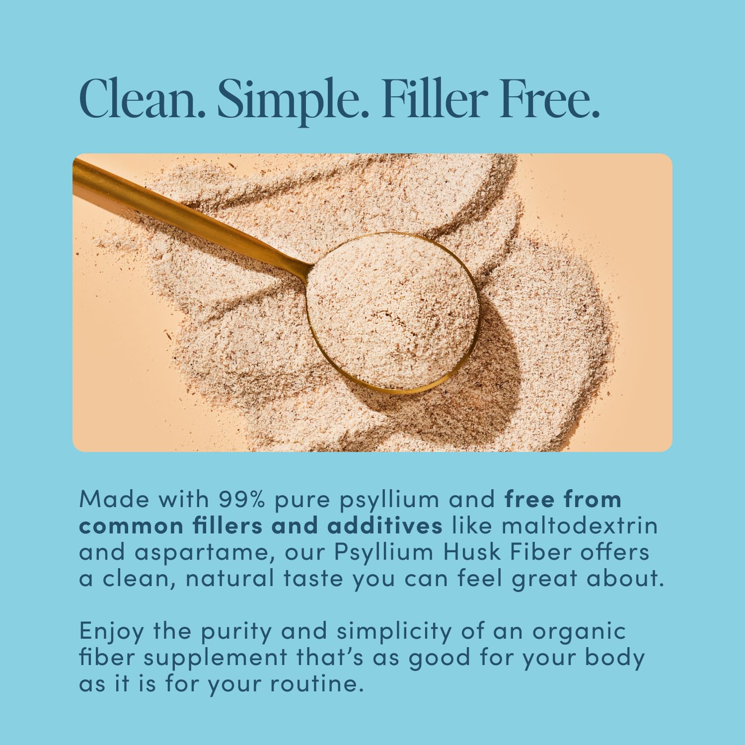 Bio.me Psyllium Husk Fiber Supplement 220g side view