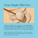 Bio.me Psyllium Husk Fiber Supplement 220g side view