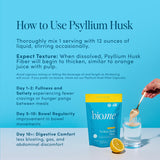 Bio.me Psyllium Husk Fiber Supplement 281g back view