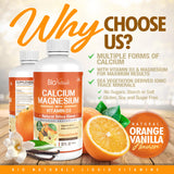 Bio Naturals Calcium & Magnesium Liquid Supplement side view