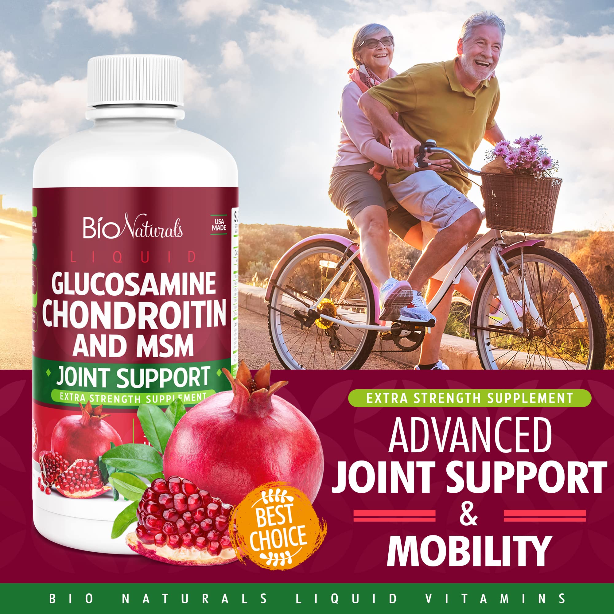 Bio Naturals Glucosamine Chondroitin Supplement liquid with aloe vera
