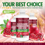 Bio Naturals Glucosamine Chondroitin Supplement liquid with fresh tart cherries