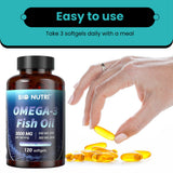 BIO NUTRI Fish Oil Omega 3 Supplements 3000mg ingredients list