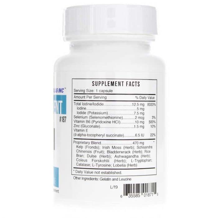 Bio Nutrient Iodine Supplement 59g capsule close-up