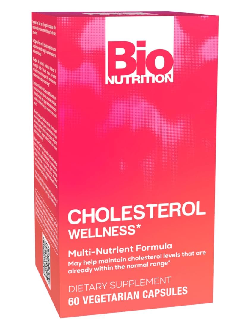 Bio Nutrition Cholesterol Wellness 60 Capsules front view