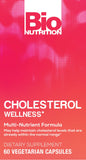 Bio Nutrition Cholesterol Wellness capsules on a wooden table