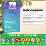 Bio Nutrition Graviola Soursop 60 Vegetarian Capsules side view