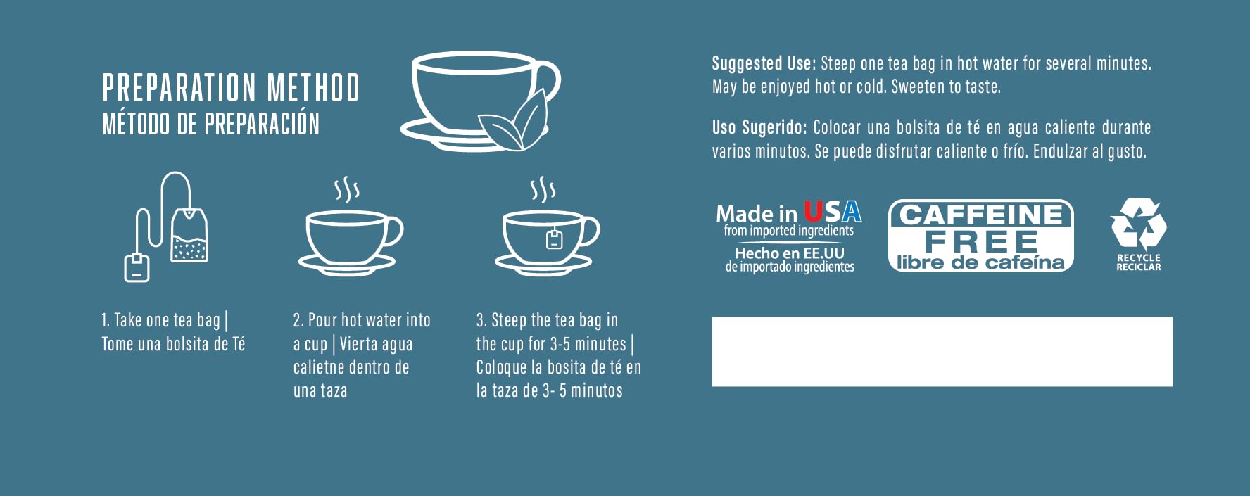 Bio Nutrition Graviola Tea ingredients list on packaging