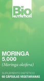 Bio Nutrition Moringa 5000mg 60 Vegetarian Capsules back view