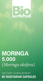 Bio Nutrition Moringa 5000mg 60 Vegetarian Capsules close-up of capsules