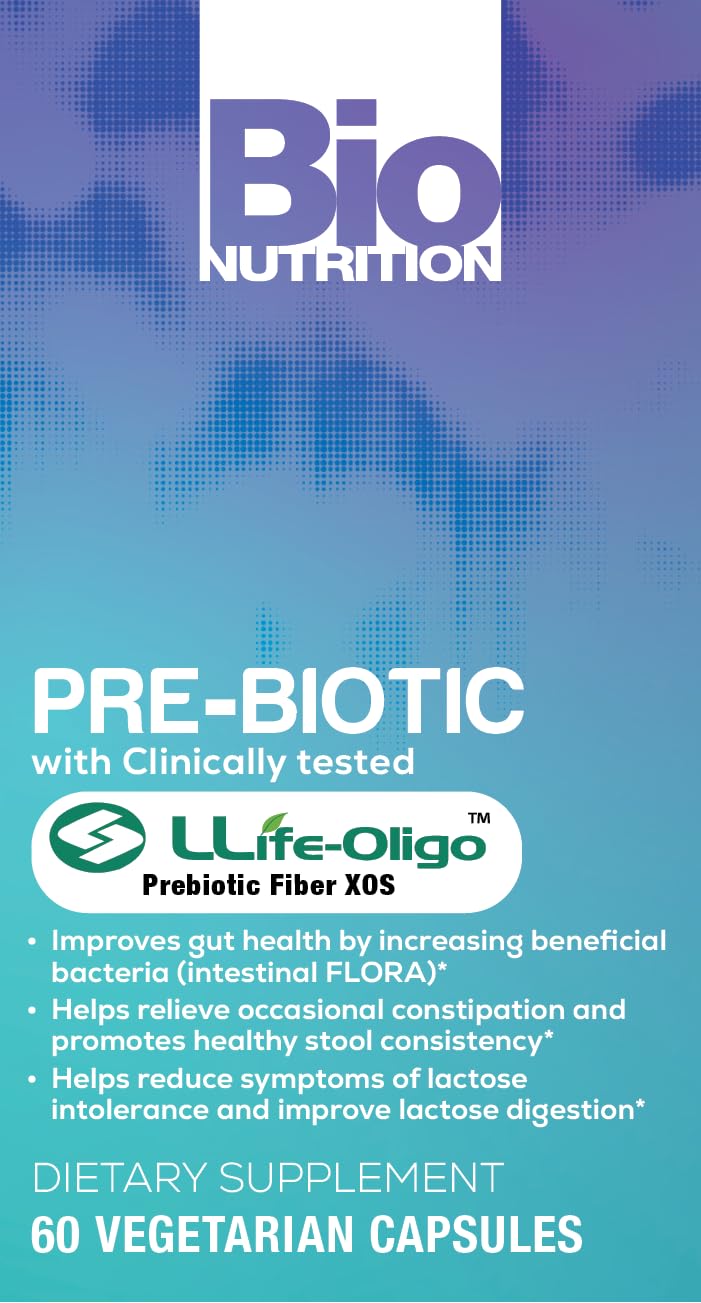 Bio Nutrition Prebiotic Fiber Capsules packaging with label details