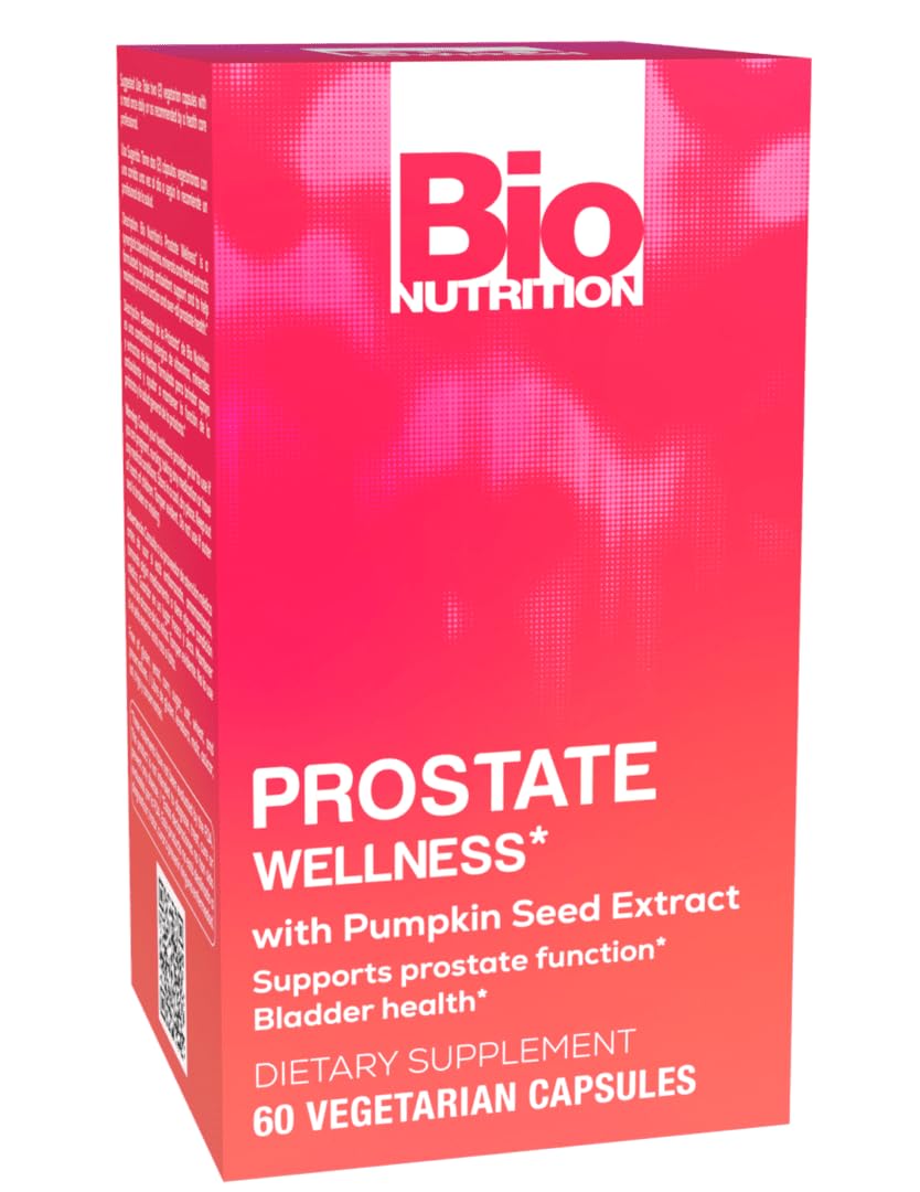 Bio Nutrition Prostate Wellness Vegi-Caps front view with packaging