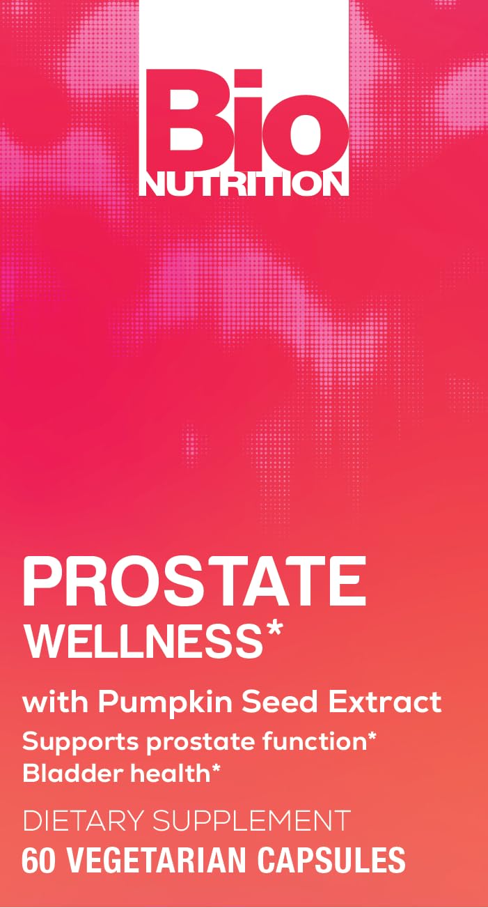 Bio Nutrition Prostate Wellness Vegi-Caps nutritional information label