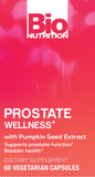 Bio Nutrition Prostate Wellness Vegi-Caps nutritional information label