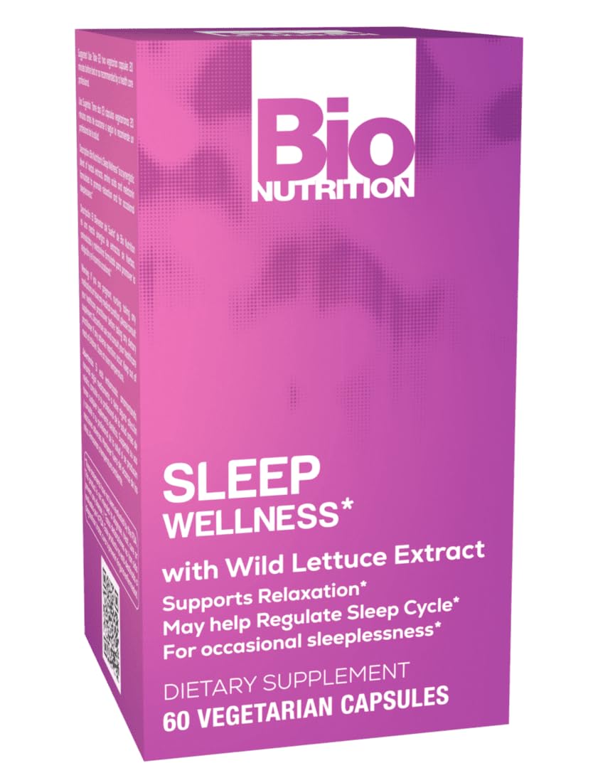Bio Nutrition Sleep Wellness 60 vegetarian capsules front view