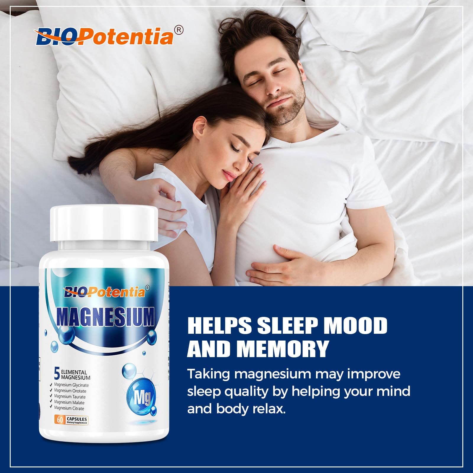 BIO POTENTIA Magnesium 500mg product packaging