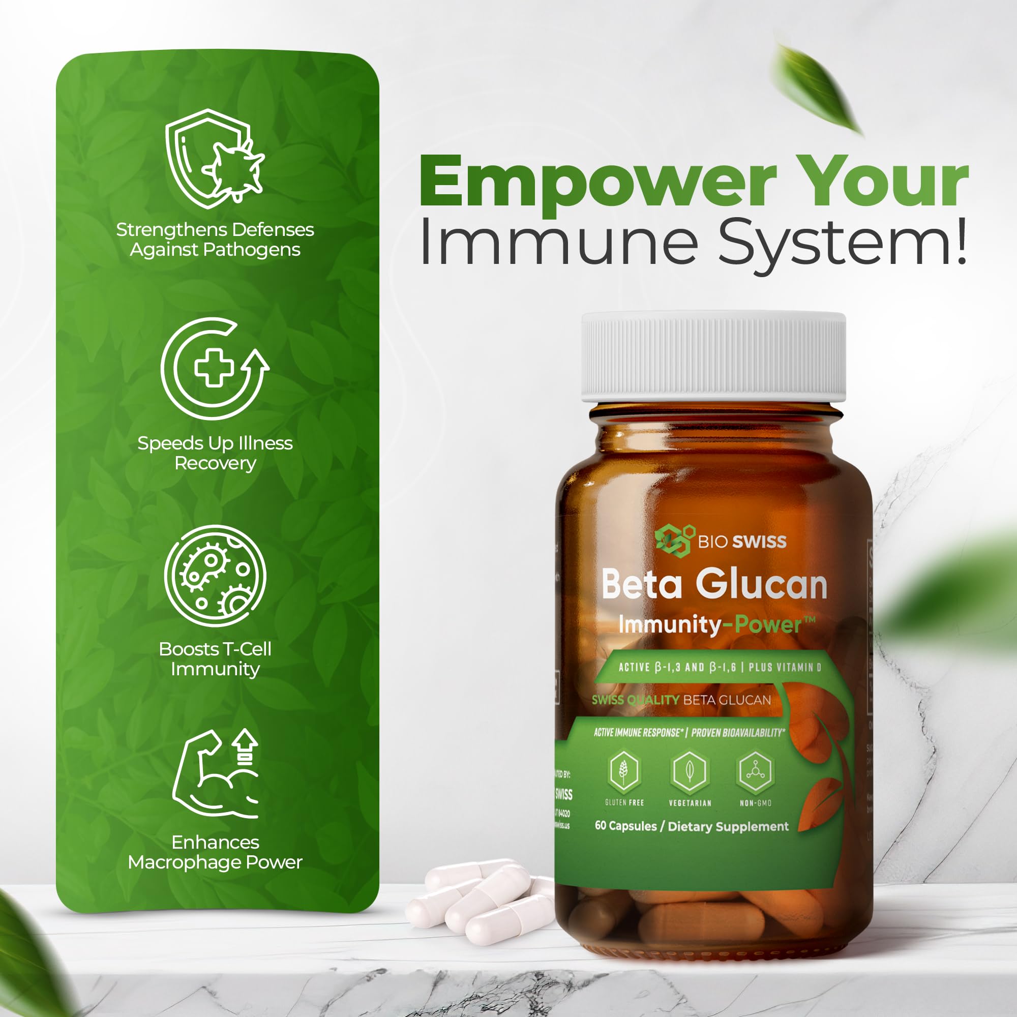 Bio Schwiiz Beta Glucan Supplement ingredients list