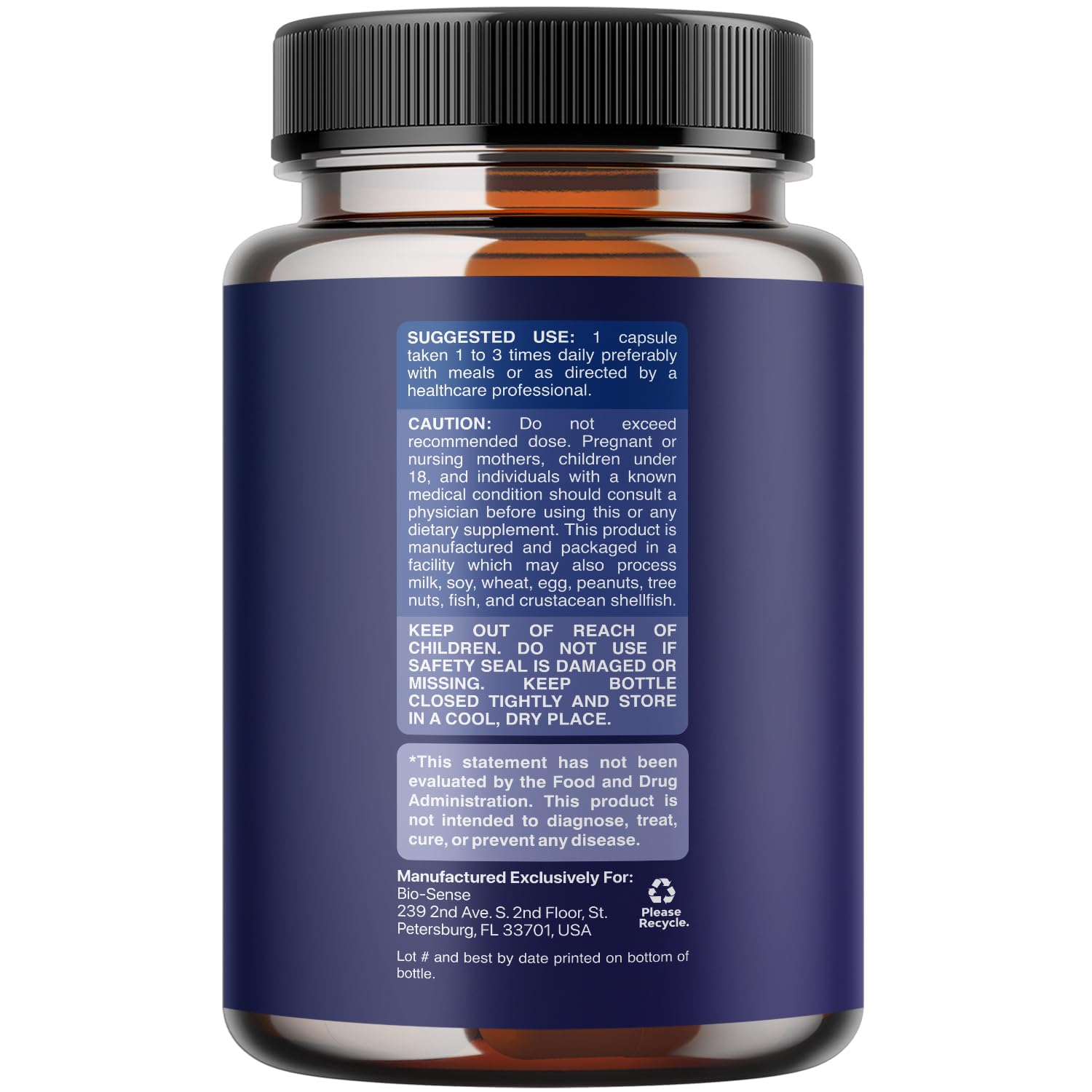 Bio Sense Probiotics Supplement capsule close-up