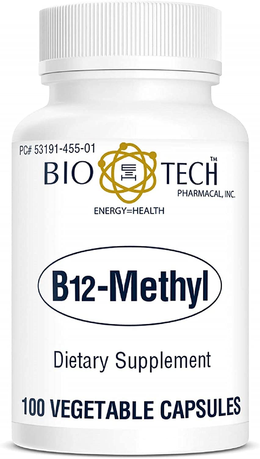 Bio-Tech Pharmacal B12-Methyl 1000 mcg capsule front view