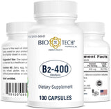 Bio-Tech Pharmacal B2-400 supplement bottle side view