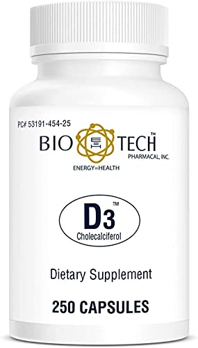 Bio-Tech Pharmacal D3-5 5000 IU 250 Capsules in a health setting