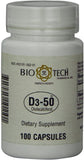 Bio-Tech Pharmacal D3-50 50,000 IU Vitamin D supplement front view