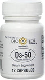 Bio-Tech Pharmacal D3-50 capsules with label visible
