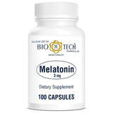Bio-Tech Pharmacal Melatonin 3mg 100 Capsules front view