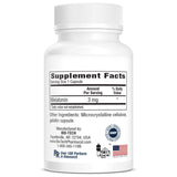 Bio-Tech Pharmacal Melatonin 3mg capsules on a wooden surface