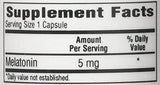 Bio-Tech Pharmacal Melatonin 5 mg capsules bottle with label