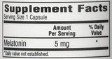 Bio-Tech Pharmacal Melatonin 5mg 100 Capsules packaging details