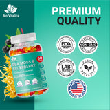 BIO VITALICA Sea Moss & Elderberry Gummies with fruits