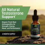 BIOACTIVE Ashwagandha Liquid Supplement 500mg with measuring dropper
