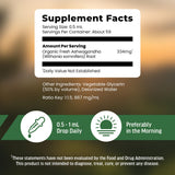 BIOACTIVE Ashwagandha Supplement 500mg side view