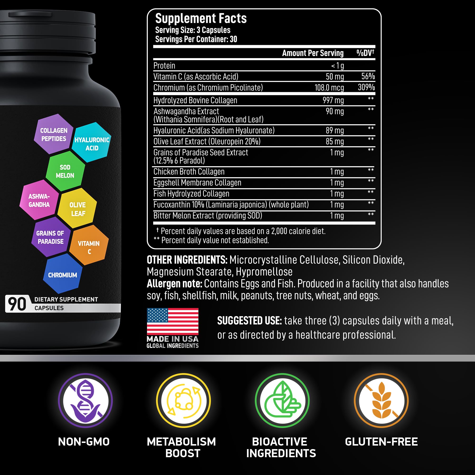 BIOACTIVE LABS Complete Multi Collagen Complex Capsules lifestyle scene