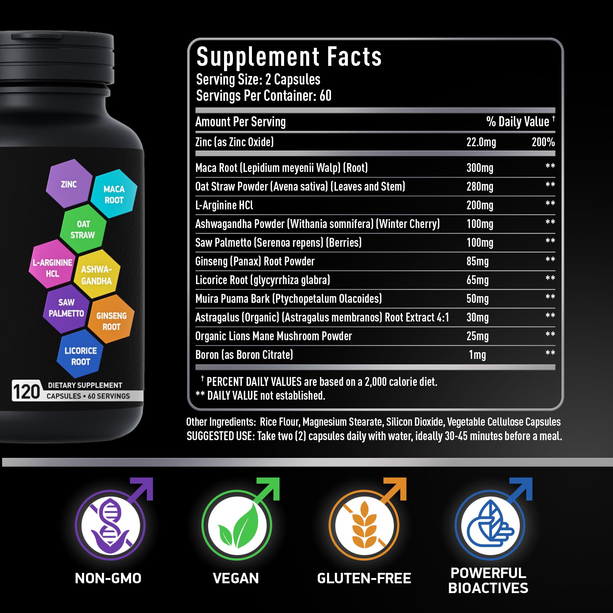 BIOACTIVE LABS Conception for Him supplement ingredients list