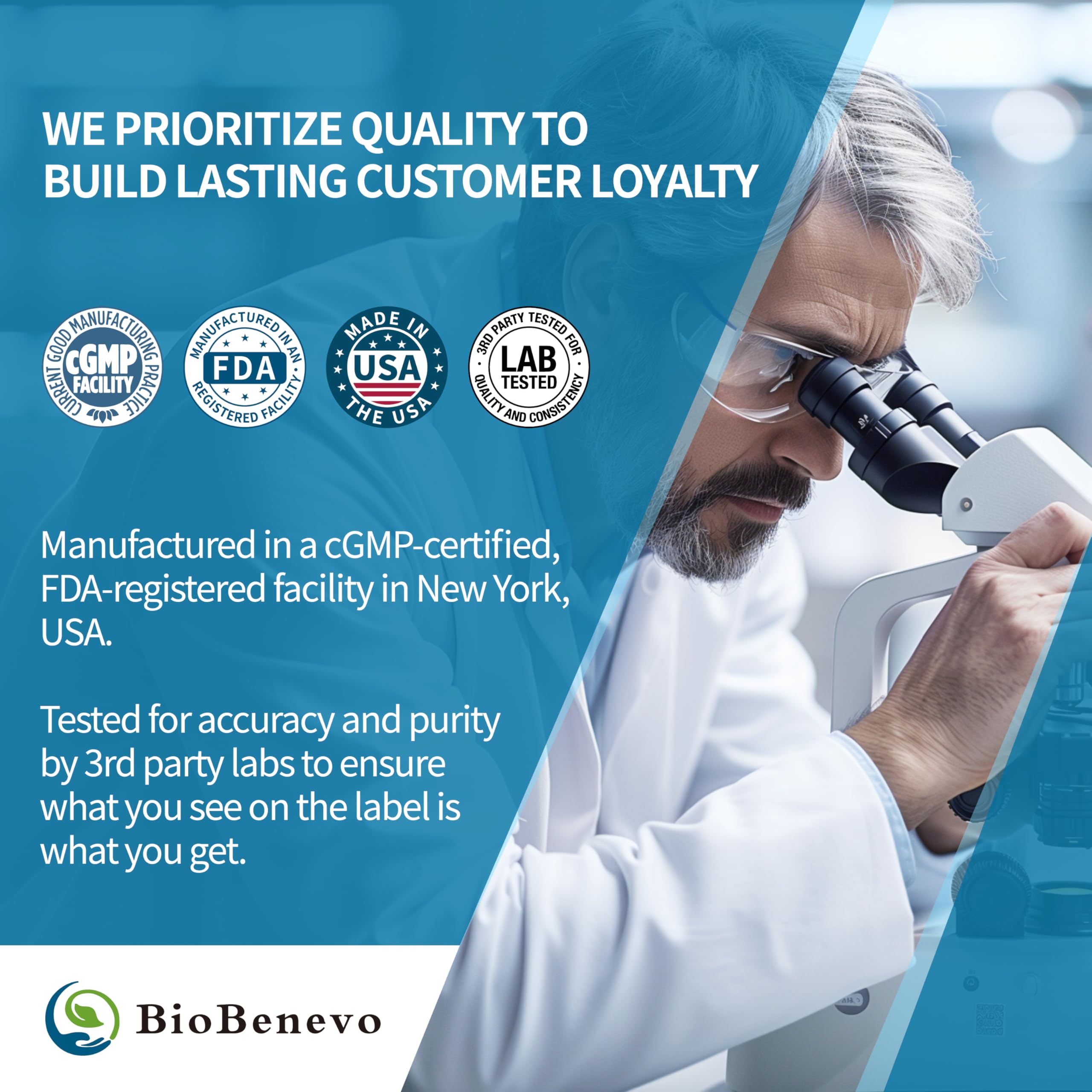 BioBenevo Magnesium Complex 320mg capsules in a hand