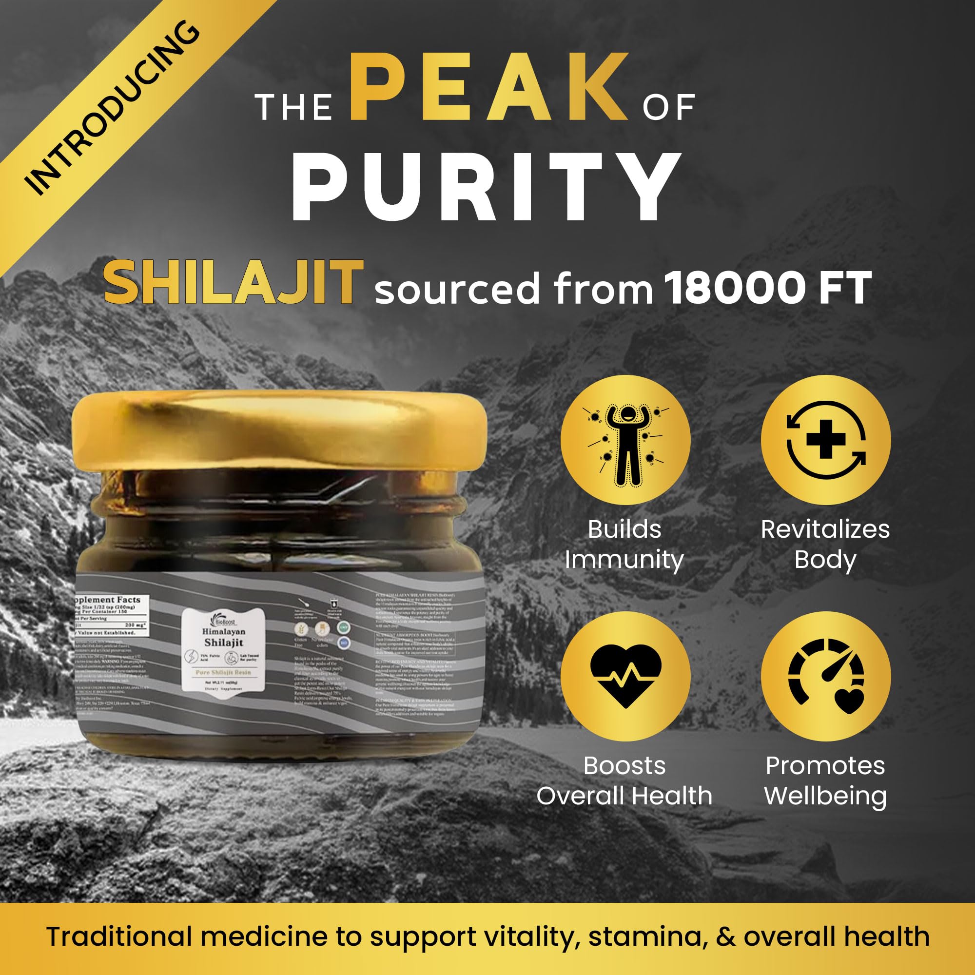 BioBoost Shilajit Resin close-up of texture