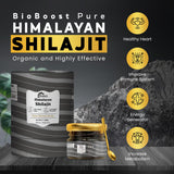 BioBoost Shilajit Resin measuring spoon included