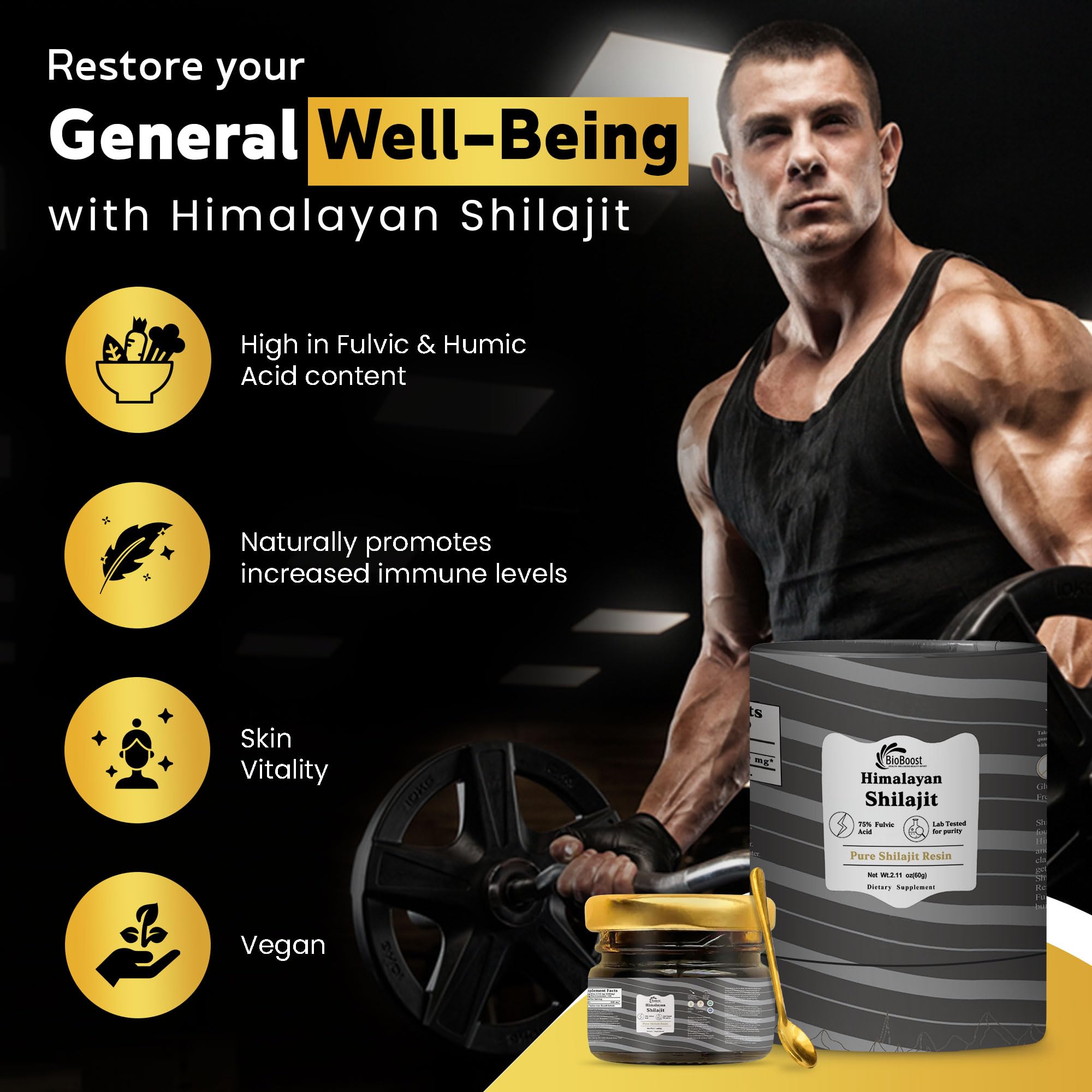 BioBoost Shilajit Resin packaging details